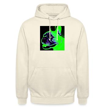 T-shirts avec motifs de chien pour les passionnés - Sweat-shirt à capuche unisexe - vanille - Devant - Alina (178cm) & Michal (187cm)