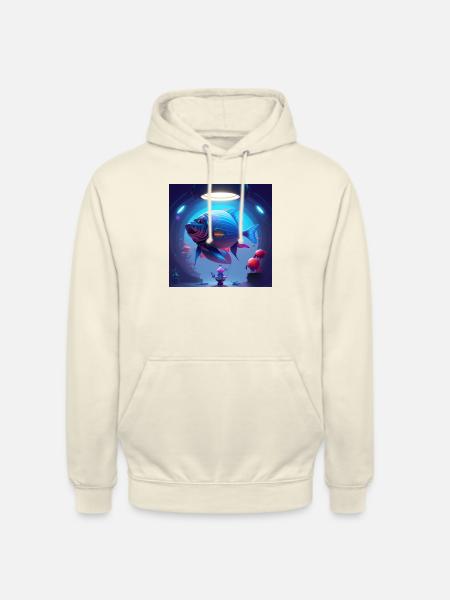 Poisson d avril - Sweat-shirt à capuche unisexe - vanille