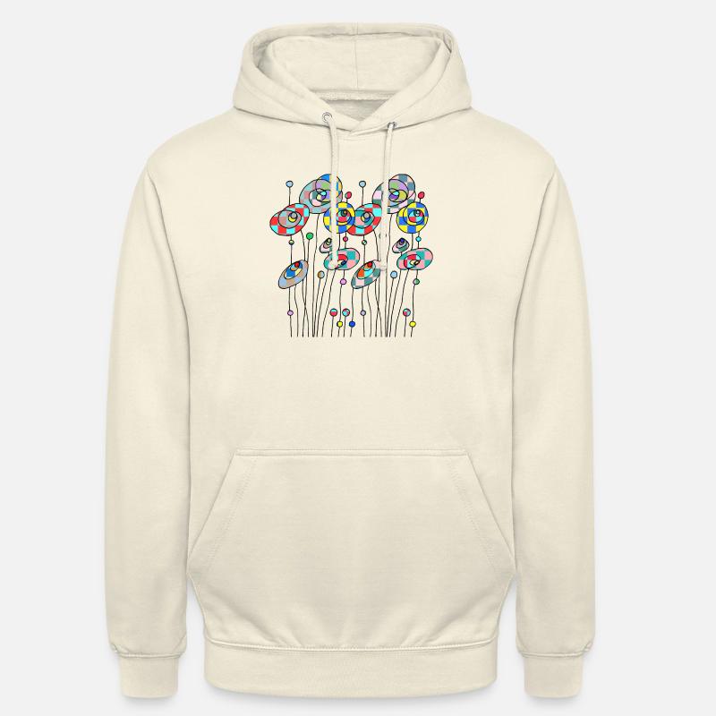 Fleur - Sweat-shirt à capuche unisexe - vanille