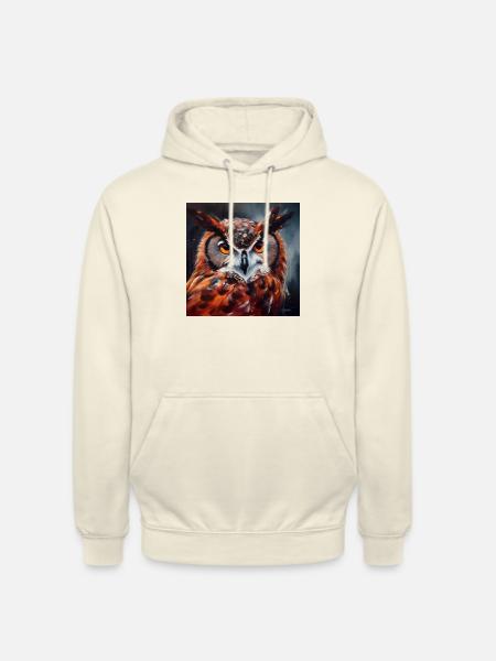 Owl #2 - Unisex Hoodie - vanilla