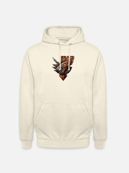 wood cyber style - Unisex Hoodie - Vanille-Milchshake