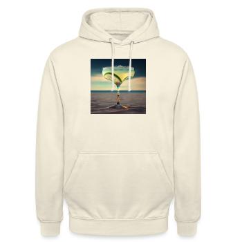 Cocktail 5 Cadeau - Sweat-shirt à capuche unisexe - vanille - Devant - Alina (178cm) & Michal (187cm)