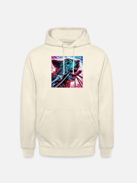 Cable chaos - Unisex Hoodie - vanilla