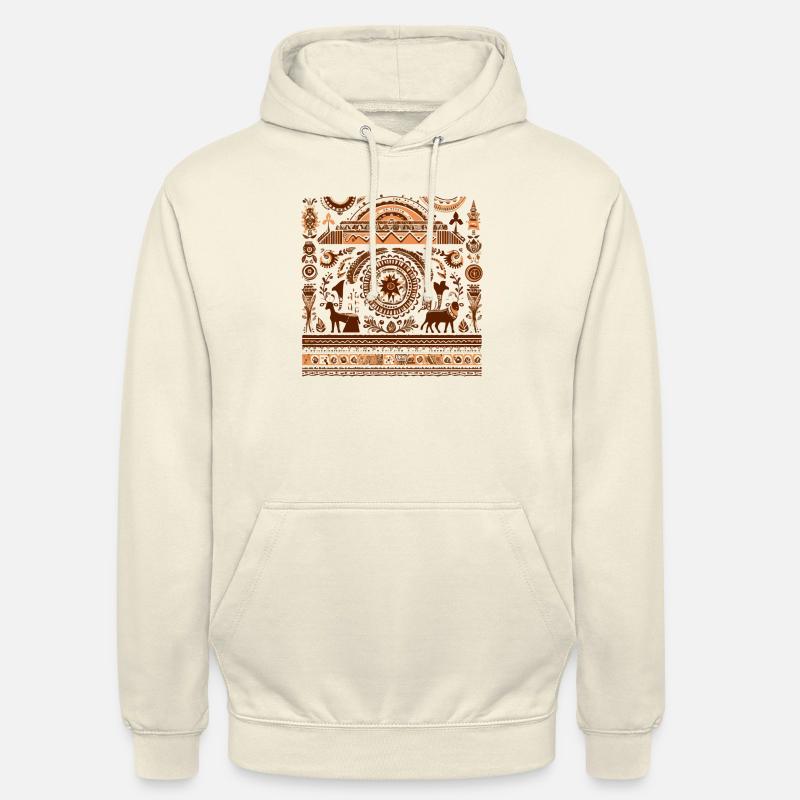 Folklore africain - Sweat-shirt à capuche unisexe - vanille