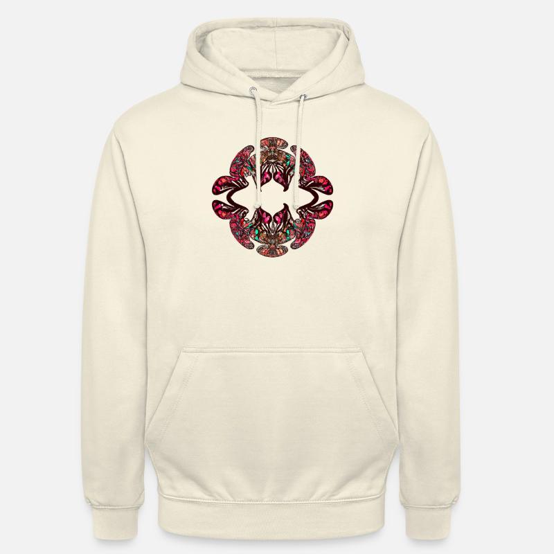 Rainbow Kaleidoscopic Psychedelic Pattern - Unisex Hoodie - vanilla