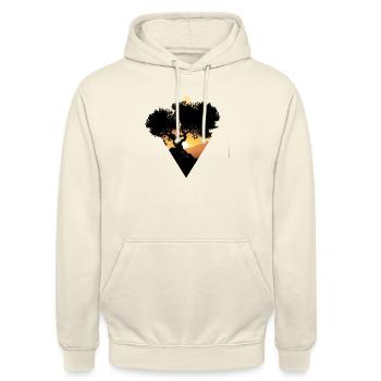 Olive tree at sunset - Unisex Hoodie - vanilla - Front - Alina (178cm) & Michal (187cm)