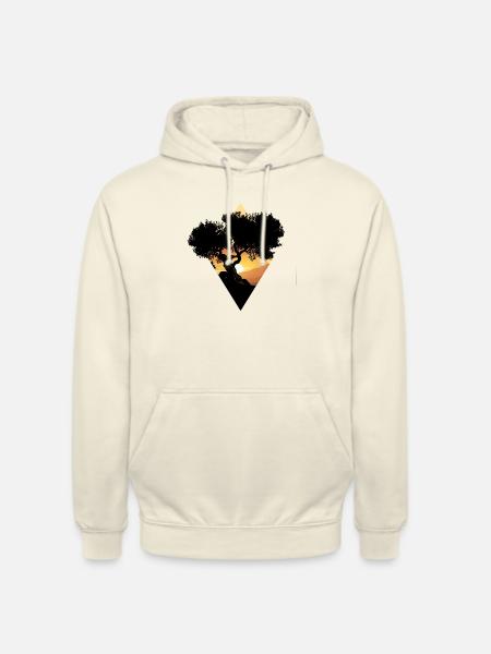 Olive tree at sunset - Unisex Hoodie - vanilla