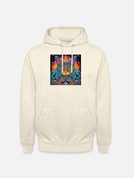 Psycat Mandala - Unisex Hoodie - vanilla