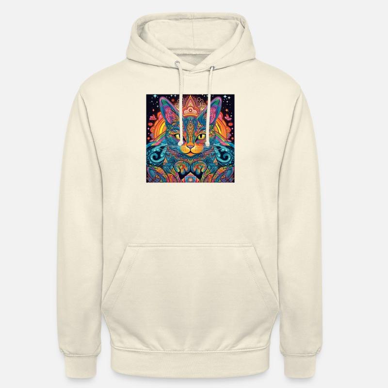 Psycat Mandala - Unisex Hoodie - vanilla