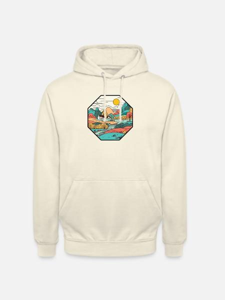 Countryside landscape - Unisex Hoodie - vanilla