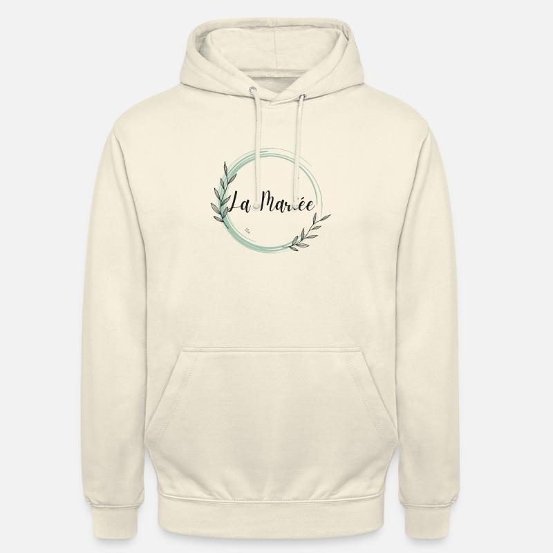 La mariée floral - Sweat-shirt à capuche unisexe - vanille