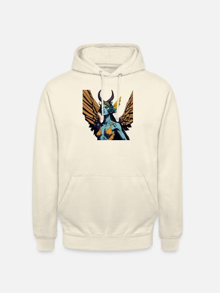 Warrior Wings Woman - Unisex Hoodie - vanilla
