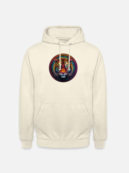 Indian Tiger2 - Unisex Hoodie - vanilla