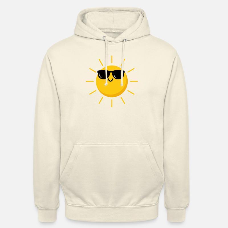 Soleil lunettes - Sweat-shirt à capuche unisexe - vanille