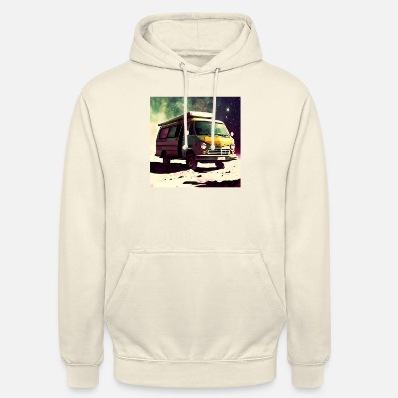 Camping-car spatial - Sweat-shirt à capuche unisexe - vanille