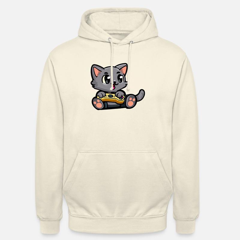 Chat de jeu mignon - Sweat-shirt à capuche unisexe - vanille