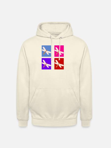 Retro butterfly - Unisex Hoodie - vanilla