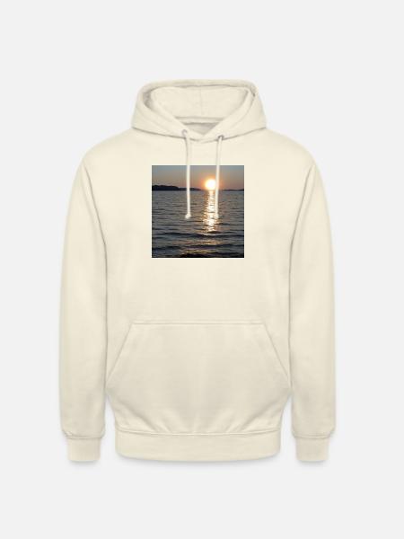 Sonne auf Meer - Unisex Hoodie - Vanille-Milchshake