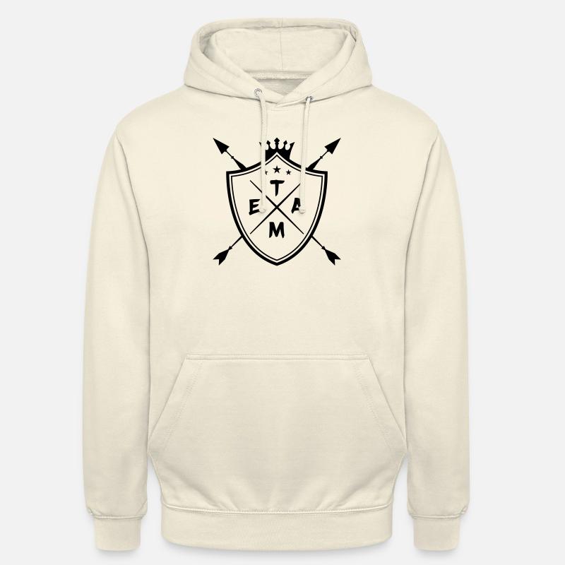 Armoiries de l’équipe - Sweat-shirt à capuche unisexe - vanille