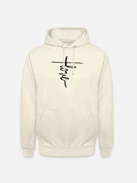 Love Cross - Unisex Hoodie - vanilla