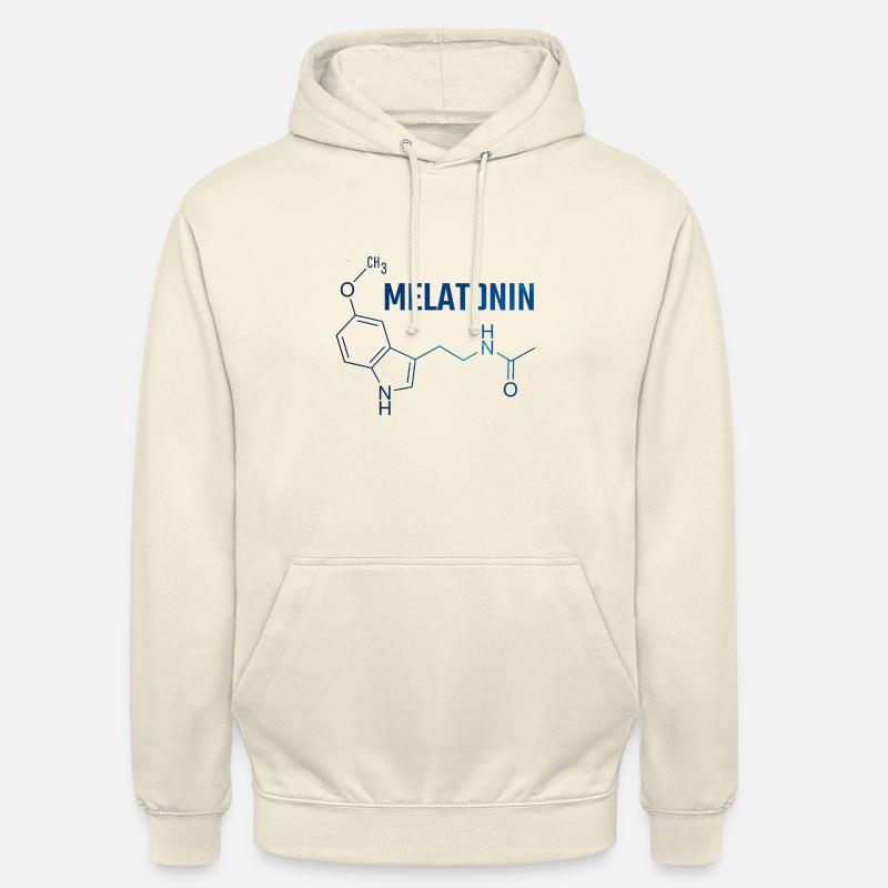 melatonin molecule - Unisex Hoodie - vanilla