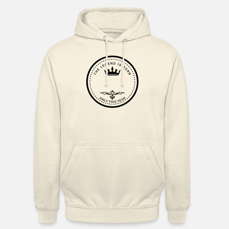 Naissance personnalisable - Sweat-shirt à capuche unisexe - vanille