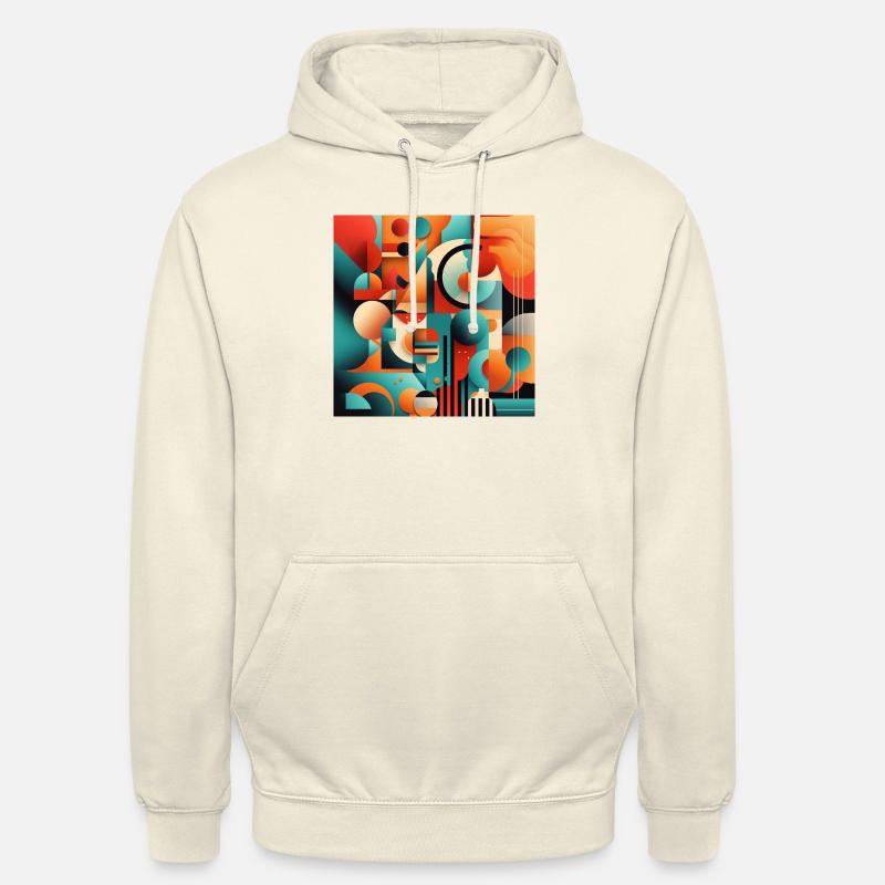 Forme d’art abstrait - Sweat-shirt à capuche unisexe - vanille