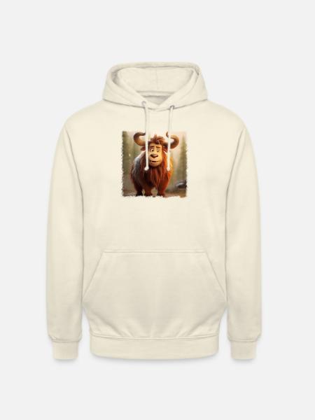 young bison - Unisex Hoodie - vanilla