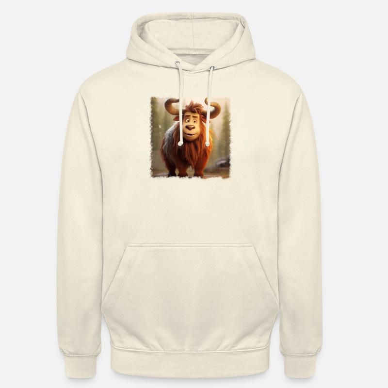 Jeunes bisons - Sweat-shirt à capuche unisexe - vanille