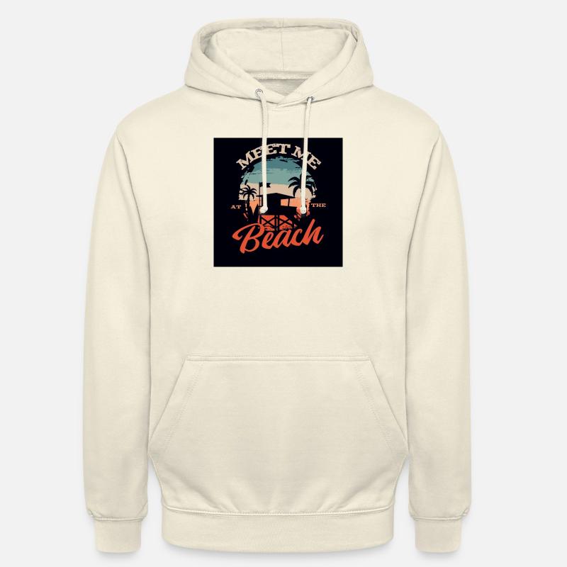 Rencontrez-moi à la plage - Sweat-shirt à capuche unisexe - vanille