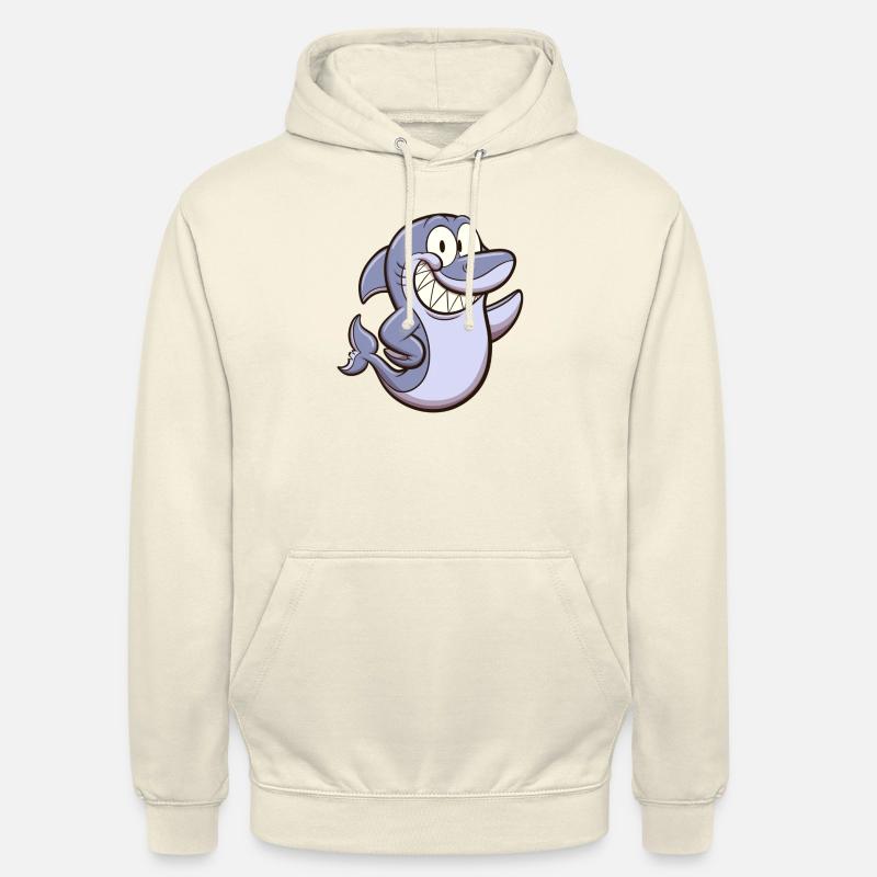 Requin mignon - Sweat-shirt à capuche unisexe - vanille