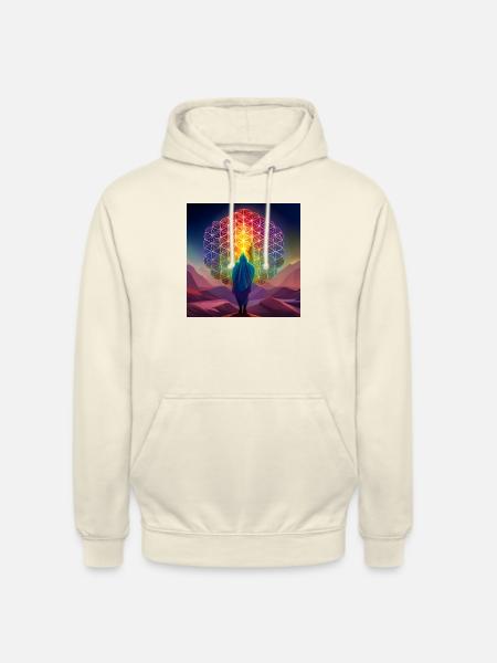 Blume des Lebens - Unisex Hoodie - Vanille-Milchshake