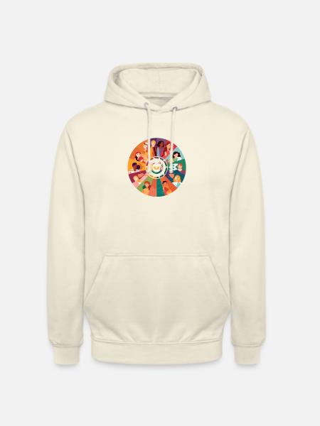 Symbol of diversity and tolerance - Unisex Hoodie - vanilla