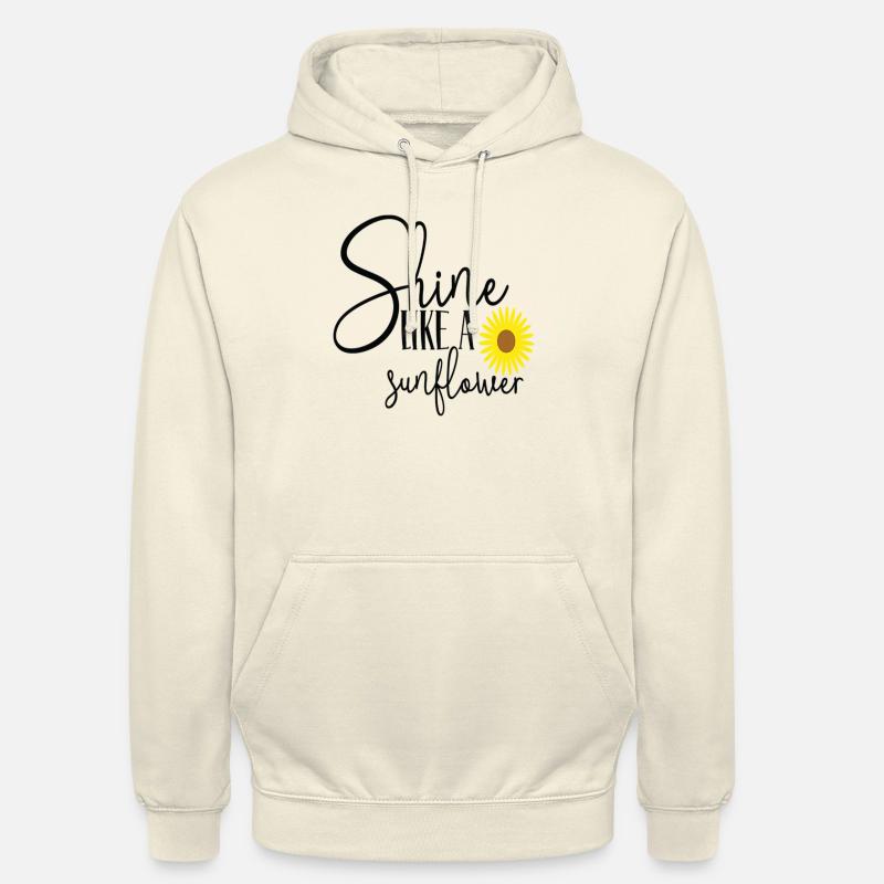 Briller comme un tournesol - Sweat-shirt à capuche unisexe - vanille