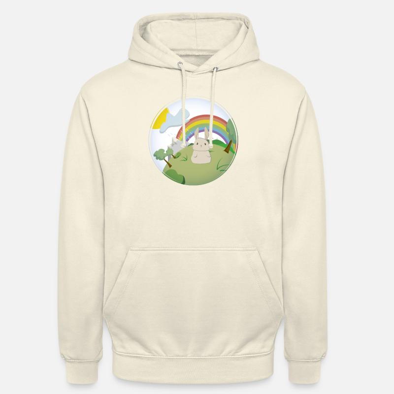 Le Lapin - Sweat-shirt à capuche unisexe - vanille