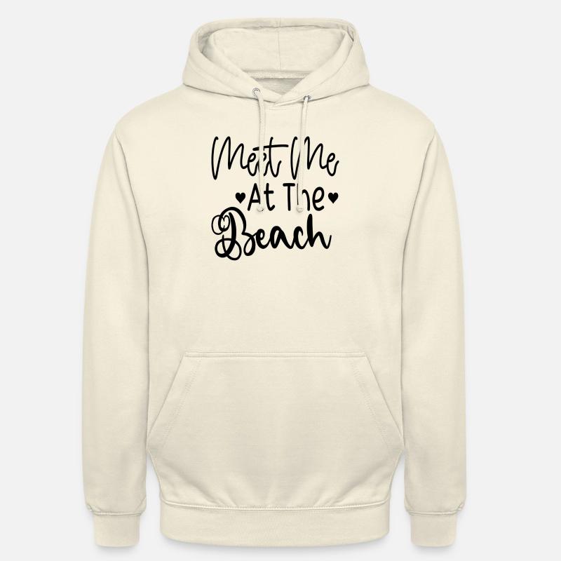 Rencontrez-moi à la plage - Sweat-shirt à capuche unisexe - vanille