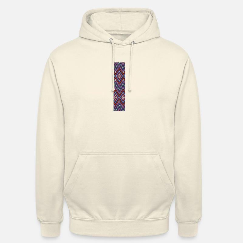 Monogram Letter I- geometric pattern - Unisex Hoodie - vanilla