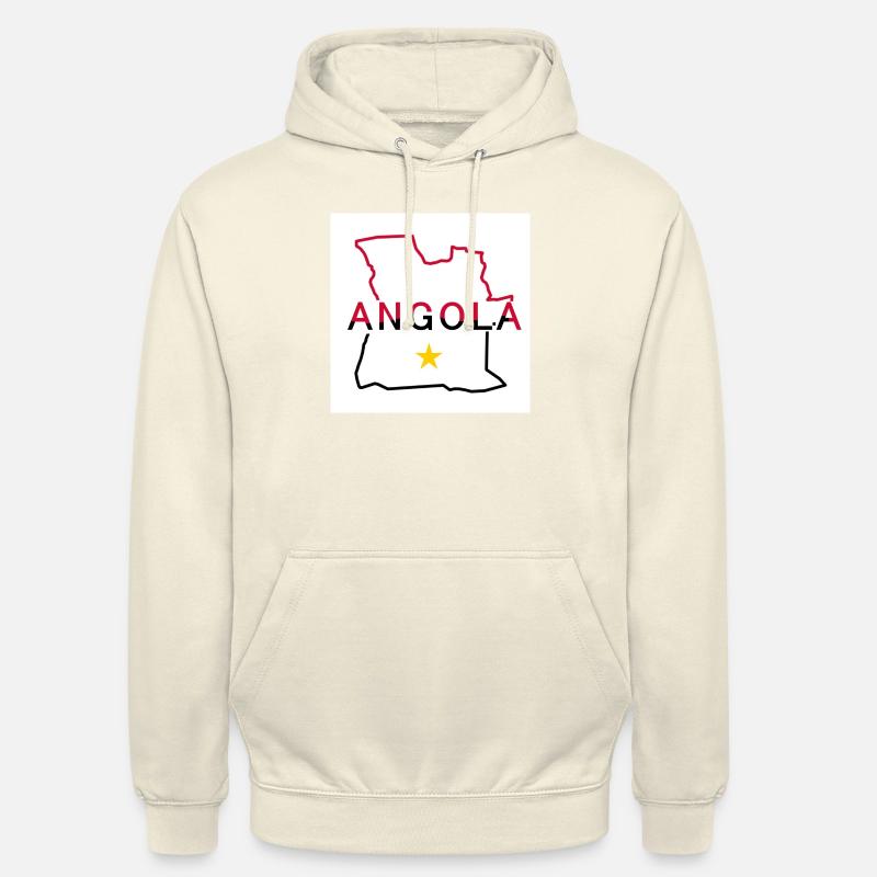 Carte de l’Angola - Sweat-shirt à capuche unisexe - vanille