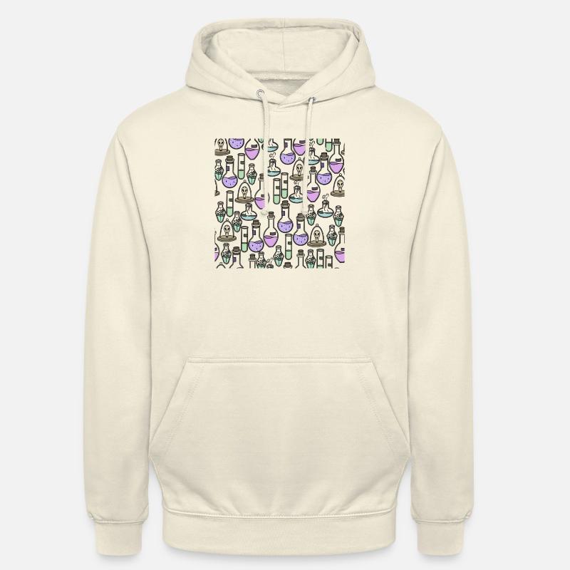 Magic potion bottles pattern - Unisex Hoodie - vanilla