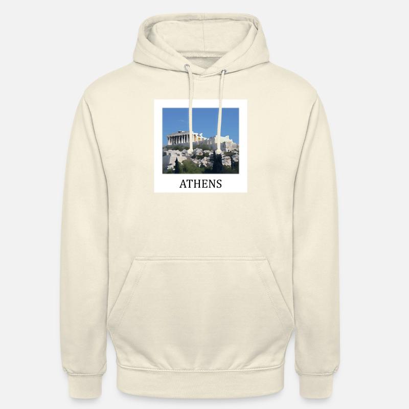 Acropole d’Athènes Grèce - Sweat-shirt à capuche unisexe - vanille