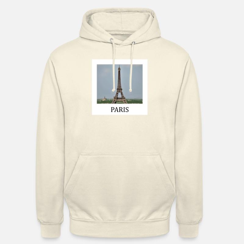 Paris - Sweat-shirt à capuche unisexe - vanille