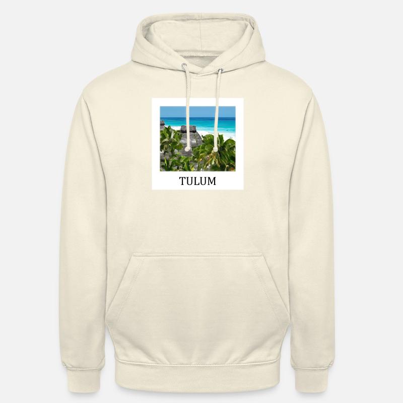 Tulum - Sweat-shirt à capuche unisexe - vanille