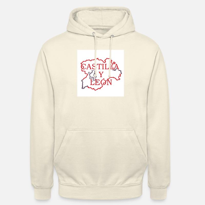 Carte de Castille-et-León - Sweat-shirt à capuche unisexe - vanille