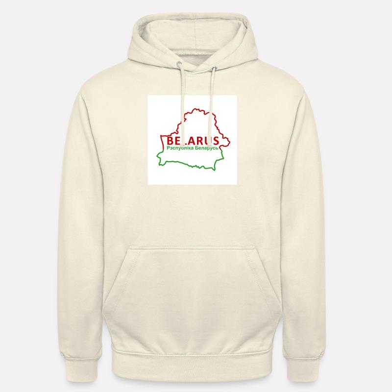 Carte de Biélorussie - Sweat-shirt à capuche unisexe - vanille