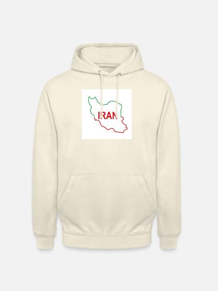 Map of Iran - Unisex Hoodie - vanilla