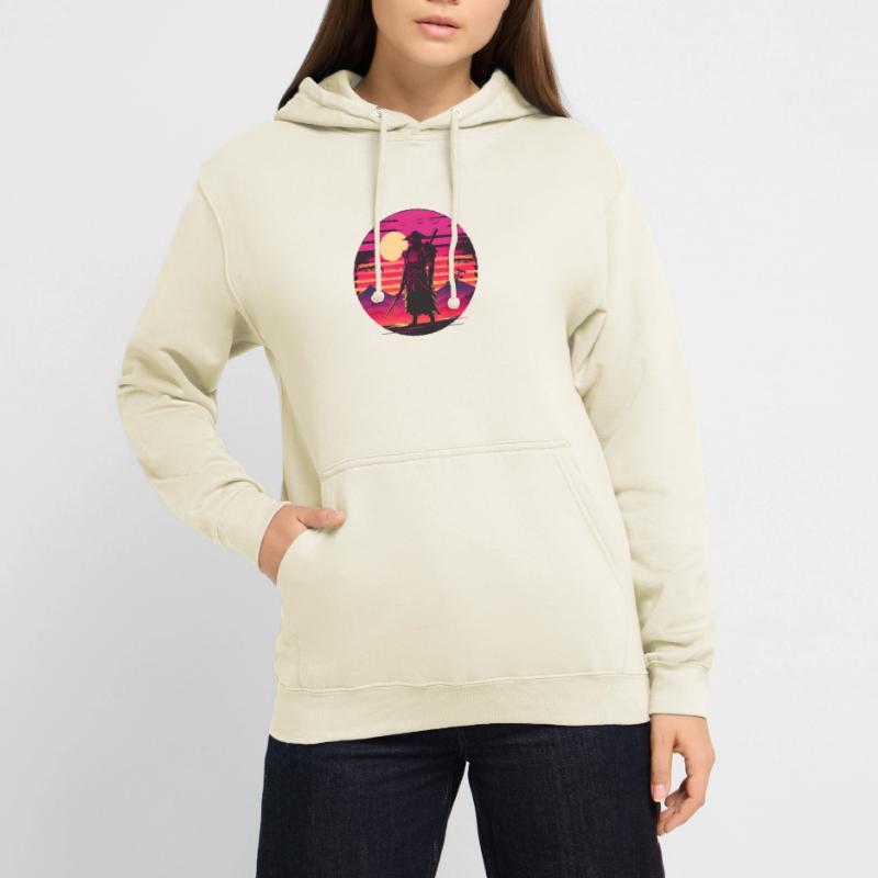 Synthwave Samurai Sunset Unisex Hoodie