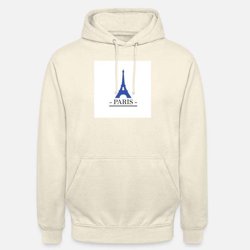Paris - Sweat-shirt à capuche unisexe - vanille