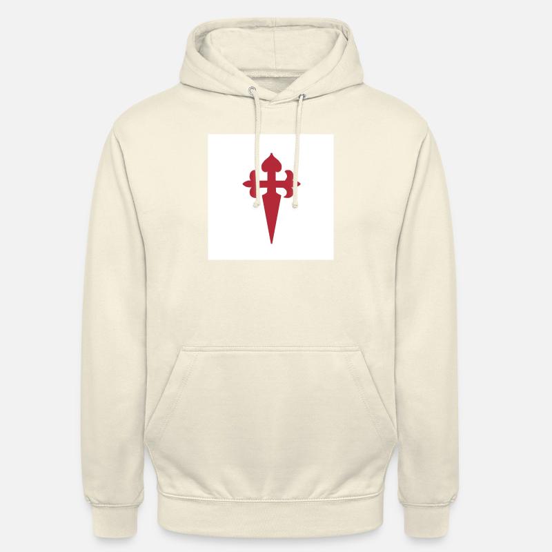 Saint-Jacques-de-Compostelle - Sweat-shirt à capuche unisexe - vanille