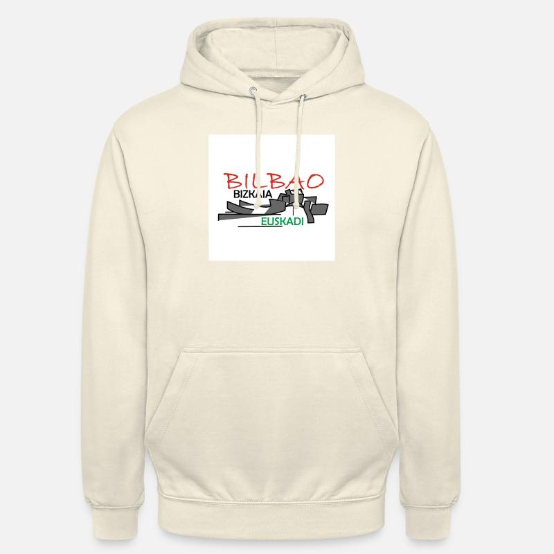 Bilbao - Sweat-shirt à capuche unisexe - vanille