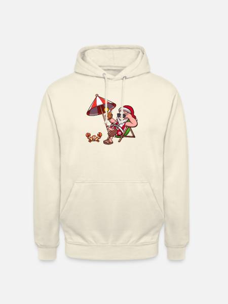 Tropischer Weihnachtsmann - Unisex Hoodie - Vanille-Milchshake